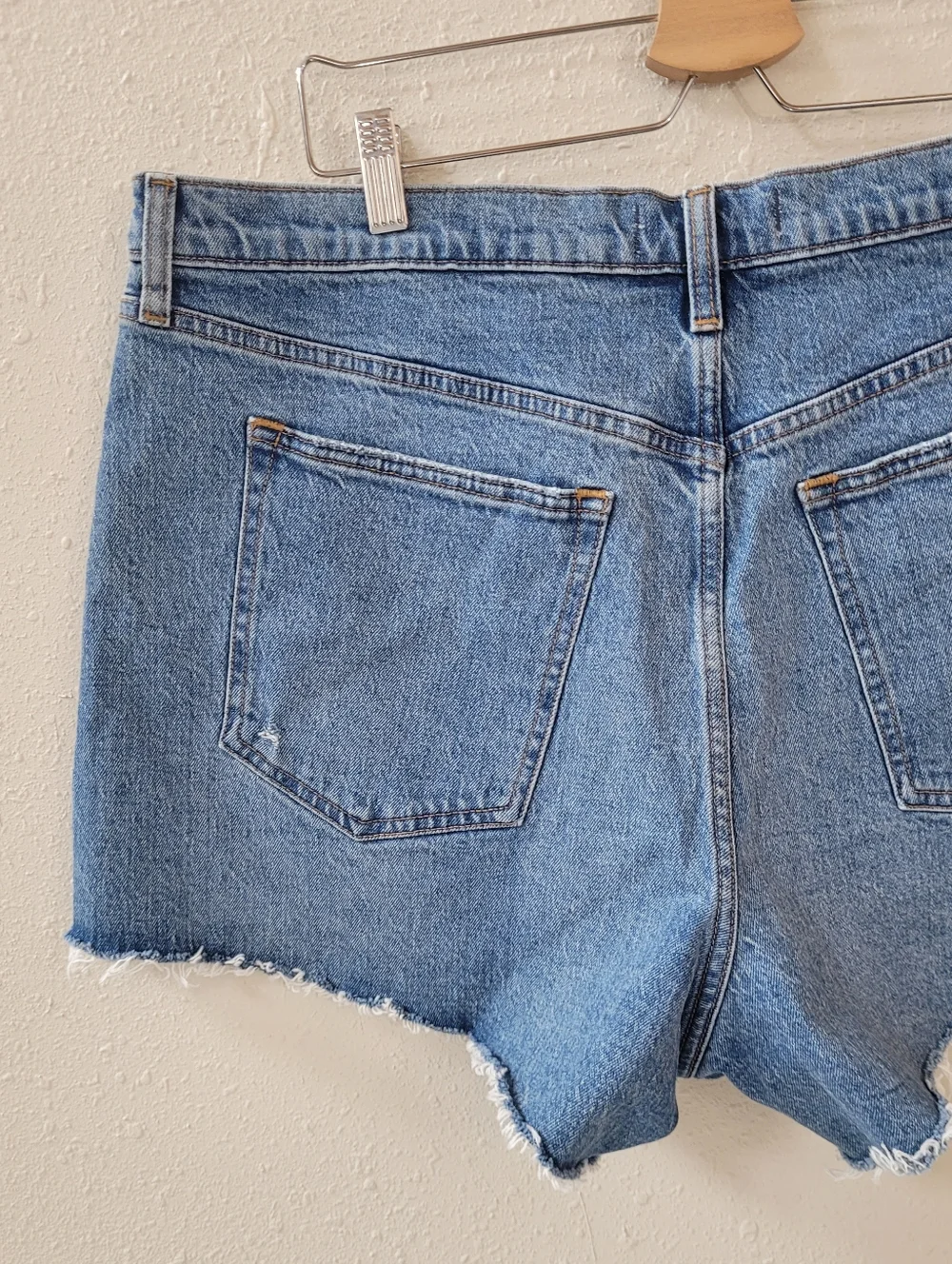 ABERCROMBIE & FITCH High Rise The '90s Relaxed Cut Off Short Size 34 l 18 - Picture 12 of 14